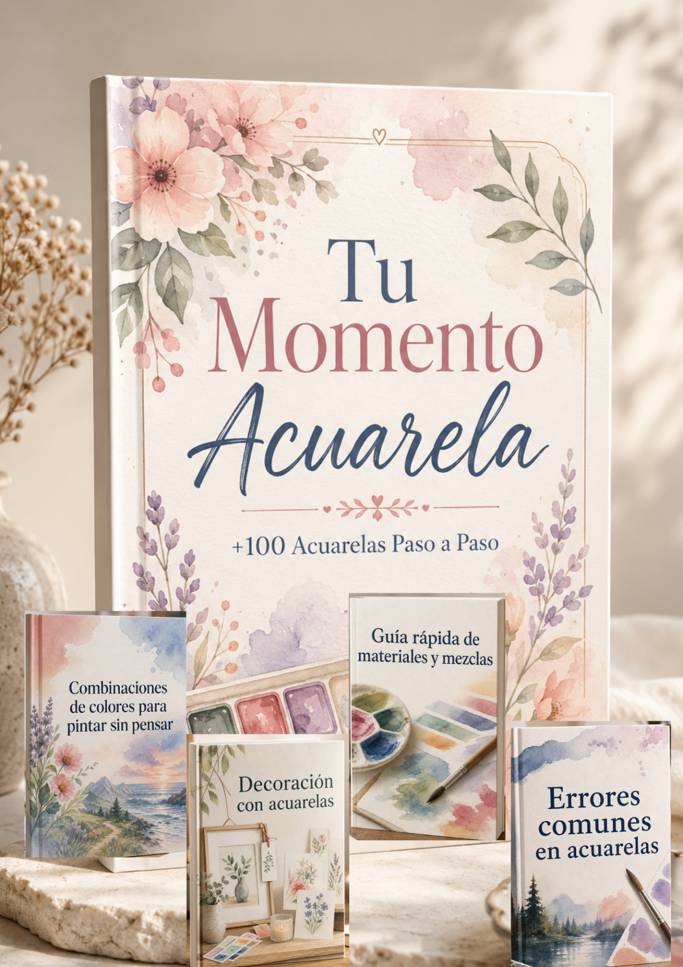 Pack Tu Momento Acuarela con libro principal y 4 bonus