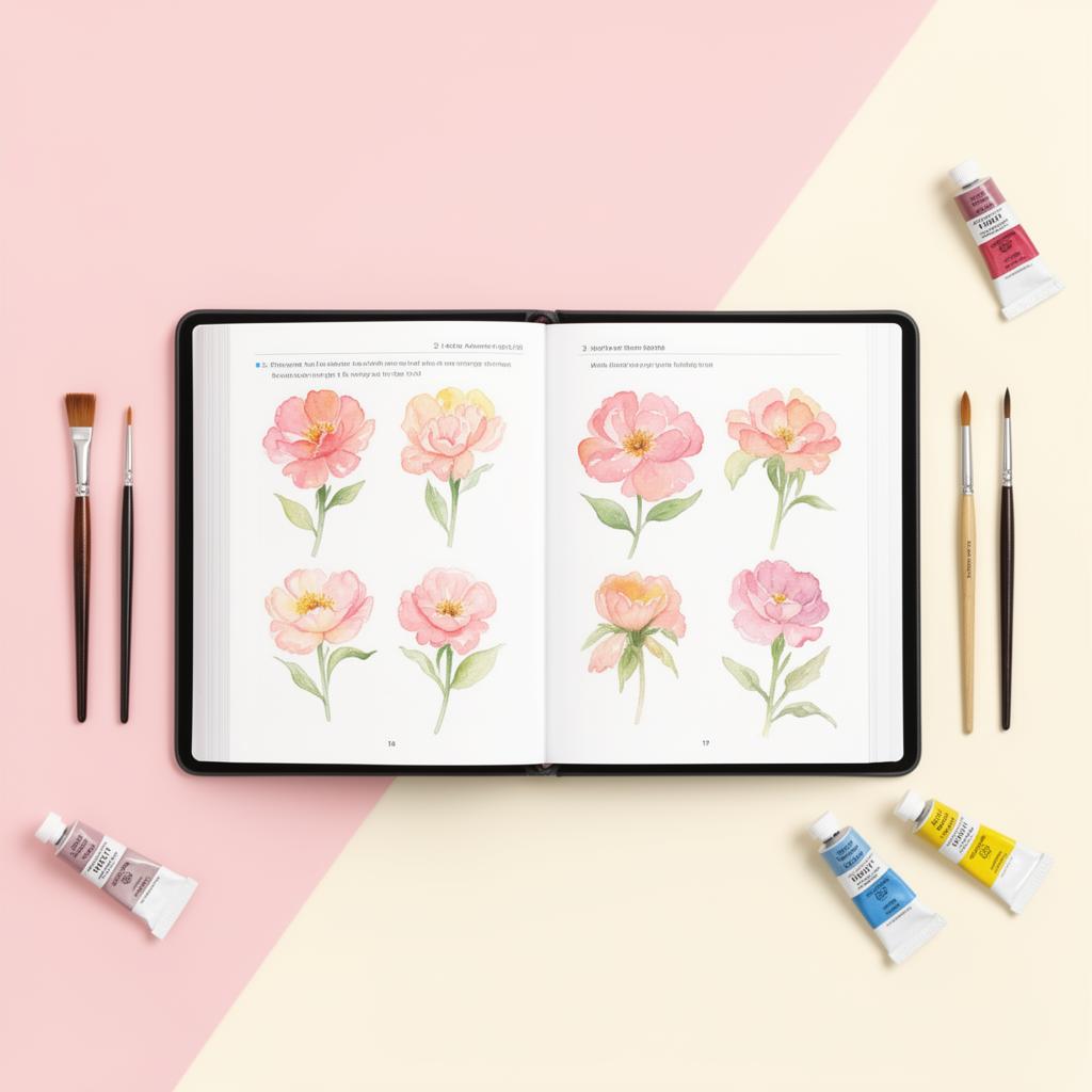 Vista previa del ebook Tu Momento Acuarela con proyectos de flores